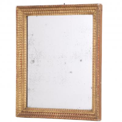 Small French Giltwood Mirror Late 19th C