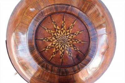 Small German spherical pedestal commode