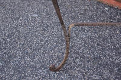 Small Handcrafted Wrought Iron Coffee Table