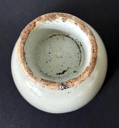 Small Korean White Ceramic Stem Bowl Joseon Dynasty
