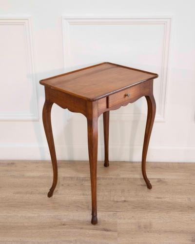 Small Louis XV Style Fruitwood Side Table Early 20th Century