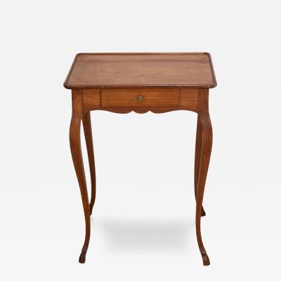 Small Louis XV Style Fruitwood Side Table Early 20th Century