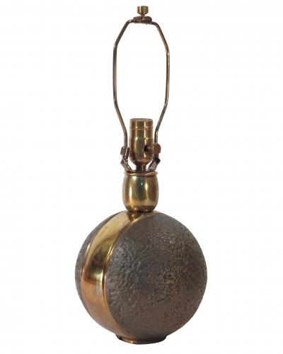 Small Meteorite Textured Lamp