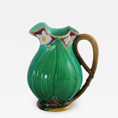 Small Minton Majolica Lily Jug Pitcher