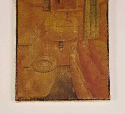Small Painting Inspired by Botero circa 1980