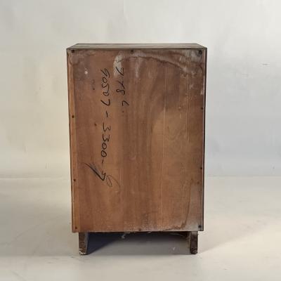 Small Patinated Walnut Midcentury Night Stand or Cabinet