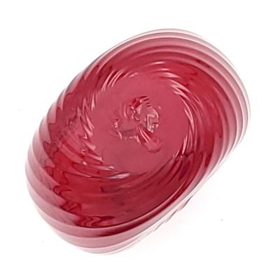 Small Red Glass Flask Vase marked Pairpoint U S A circa 1920