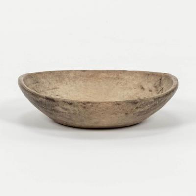 Small Rustic Swedish Turned Herb Bowl
