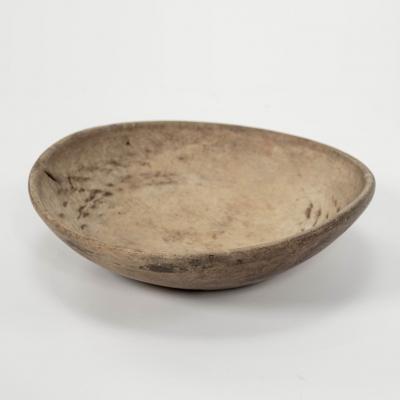 Small Rustic Swedish Turned Herb Bowl