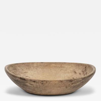 Small Rustic Swedish Turned Herb Bowl