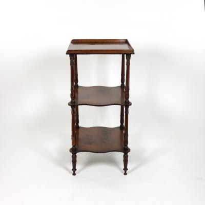 Small Scale Mahogany Triple Tier tag re English circa 1870