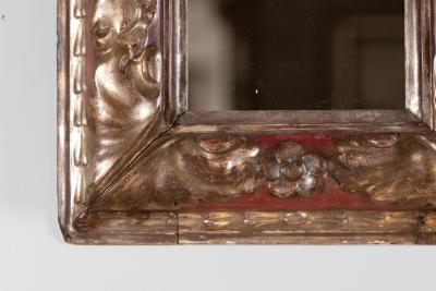 Small Scale Spanish Carved Giltwood Mirror Frame Circa 1750