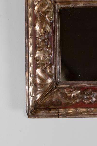 Small Scale Spanish Carved Giltwood Mirror Frame Circa 1750