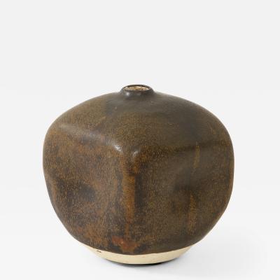 Small Square Olive Pinch Pot