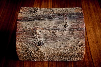 Small Studio made redwood box with four drawers