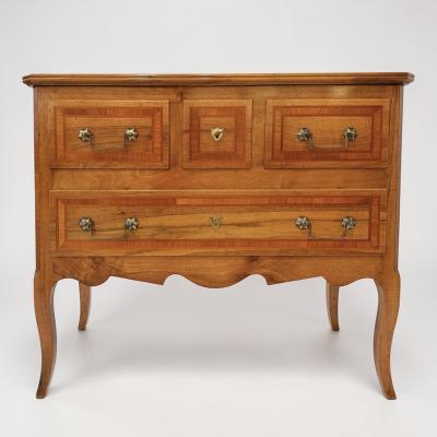 Small Walnut Commode France 20th Century