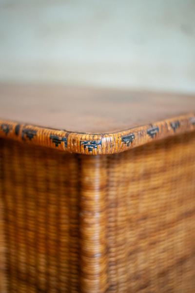 Small Woven Bamboo Sideboard