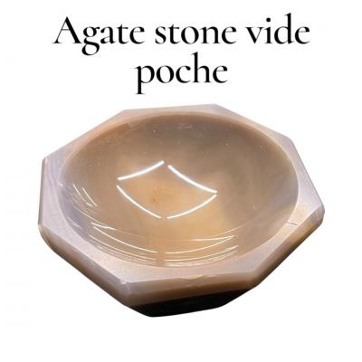 Small agate stone vide poche