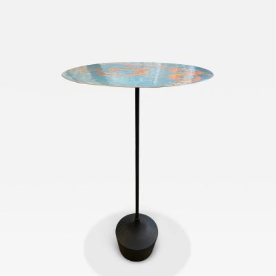 Small enameled side table