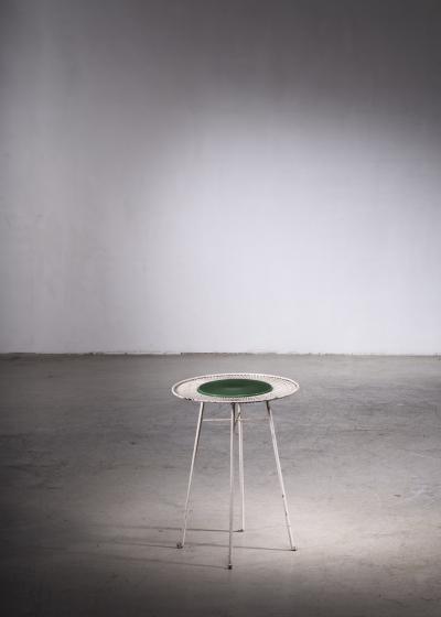 Small metal and ceramic additional table France