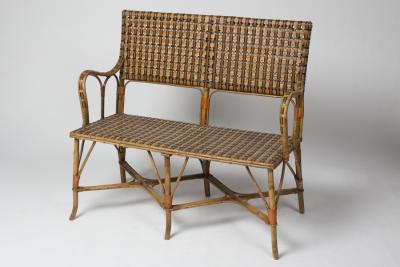 Small rattan lounge France around 1930