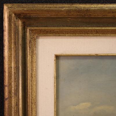 Small signed landscape painting from the 20th century