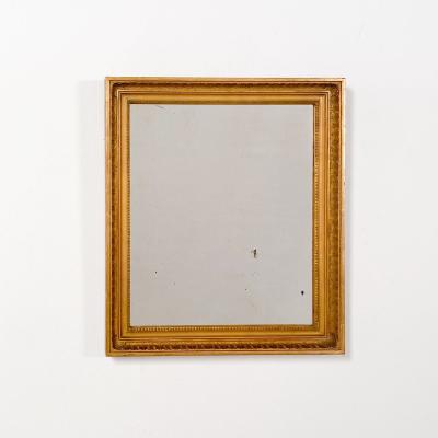 Smaller Antique Continental Giltwood Mirror 19th Century