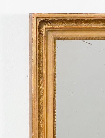 Smaller Antique Continental Giltwood Mirror 19th Century