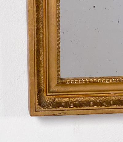 Smaller Antique Continental Giltwood Mirror 19th Century