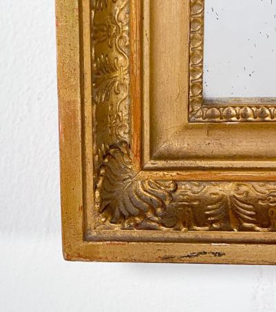 Smaller Antique Continental Giltwood Mirror 19th Century