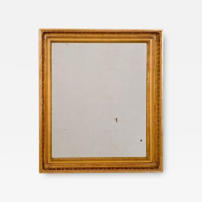 Smaller Antique Continental Giltwood Mirror 19th Century
