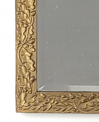 Smaller Carved Acorn Giltwood Frame Mirror circa 1920s
