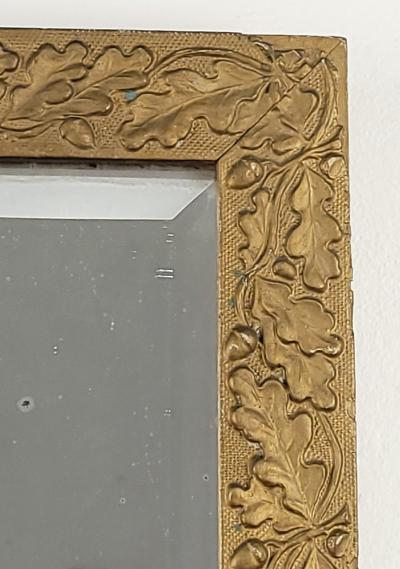 Smaller Carved Acorn Giltwood Frame Mirror circa 1920s