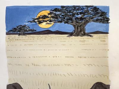 Smilby Smilby Rhino Has a Swinging Weekend Sexy Mens Magazine Cartoon