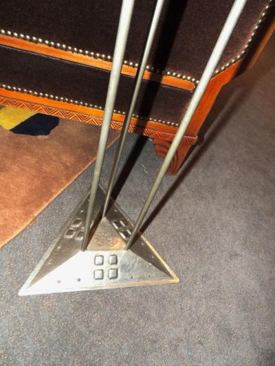 Smoking Stand in Pewter Jugendstil Art Deco