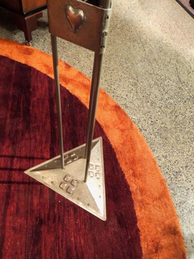 Smoking Stand in Pewter Jugendstil Art Deco