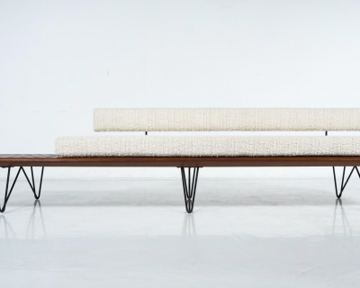 Sofa with integrated tabletop by Carlo Hauner Martin Eisler for forma 1950s