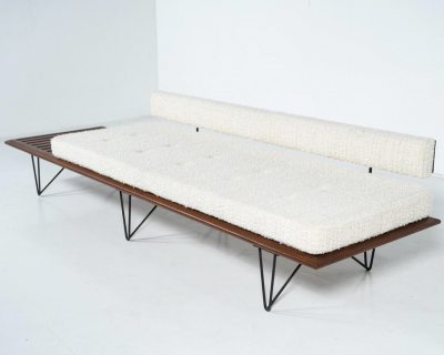 Sofa with integrated tabletop by Carlo Hauner Martin Eisler for forma 1950s