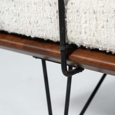 Sofa with integrated tabletop by Carlo Hauner Martin Eisler for forma 1950s