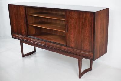 Sofus Jorgensen Scandinavian Modern Rosewood Cabinet Designed by Sofus Jorgensen