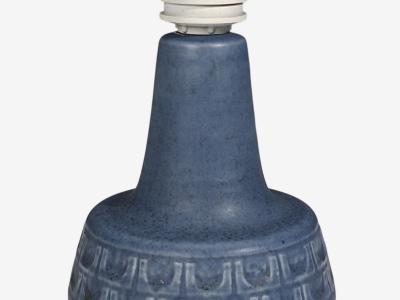 Soholm Small Table Lamp Light Blue Stoneware Denmark 1960s