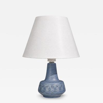 Soholm Small Table Lamp Light Blue Stoneware Denmark 1960s
