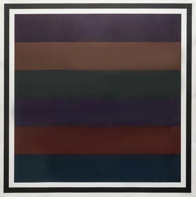 Sol LeWitt Horizontal Bands Colors Superimposed Plate 01 1988