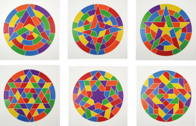 Sol LeWitt Tondo Stars Set of 6 2002