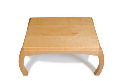 Solid Bird s Eye Maple Sculptural Coffee Table Custom Studio Piece