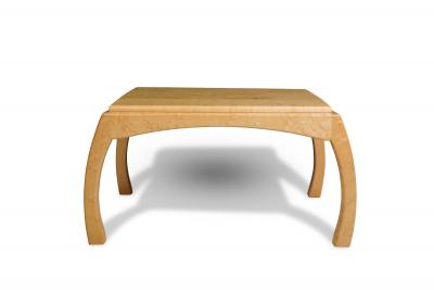 Solid Bird s Eye Maple Sculptural Coffee Table Custom Studio Piece