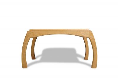 Solid Bird s Eye Maple Sculptural Coffee Table Custom Studio Piece