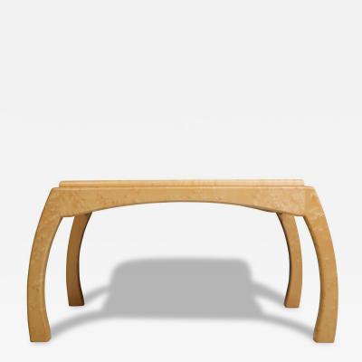 Solid Bird s Eye Maple Sculptural Coffee Table Custom Studio Piece