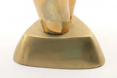 Solid Brass Nude Female Sculpture
