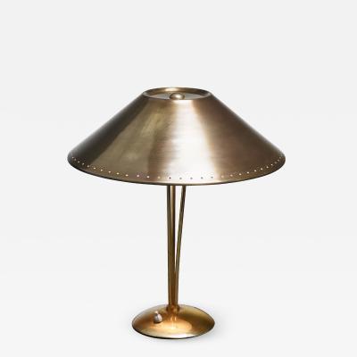 Solid Brass Table Lamp on a Tripod Stem Austria